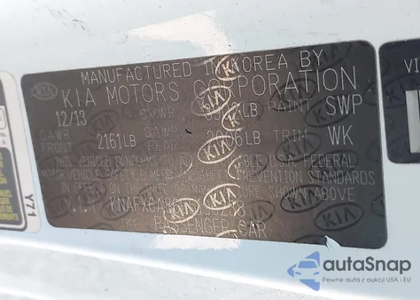 2014 Kia Forte Koup Ex from USA, damaged, VIN KNAFX6A86E5196238